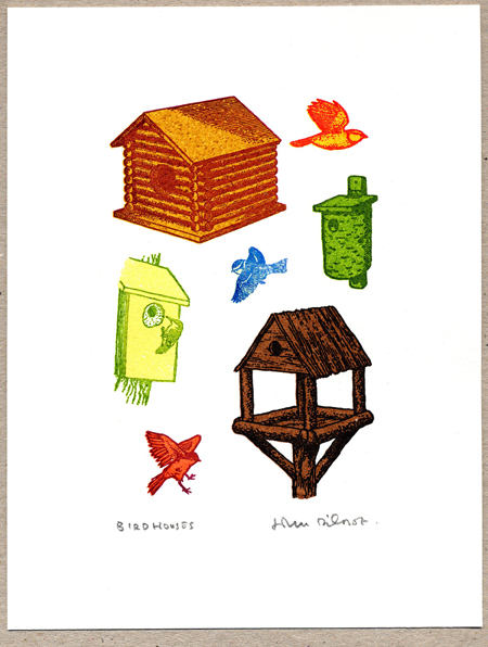 Birdhouses miniprint